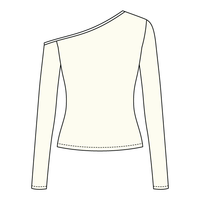 Women’s Fitted Long Sleeve Off Shoulder Top - The Collegiate Lineup
