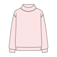Women’s Rollover Neck Oversized Dolman Sweatshirt