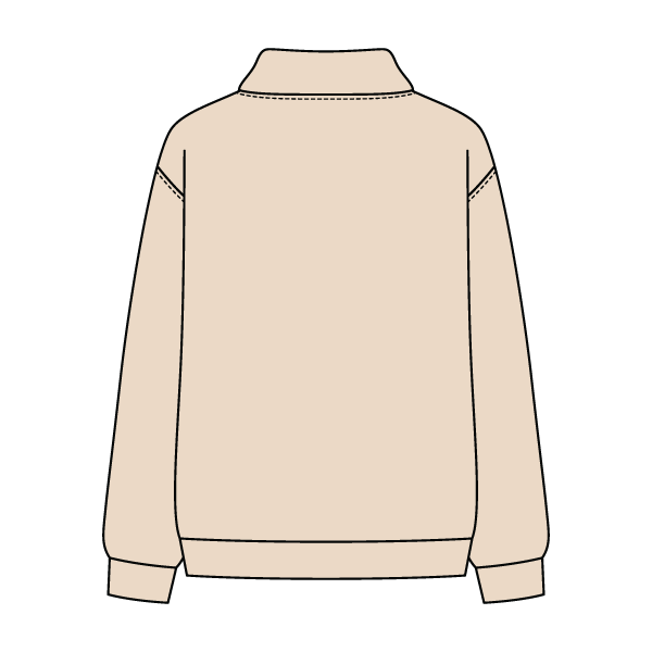 Women’s Rollover Neck Oversized Dolman Sweatshirt