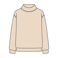 Women’s Rollover Neck Oversized Dolman Sweatshirt