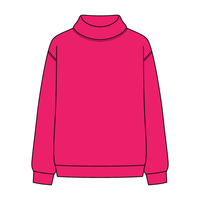 Women’s Rollover Neck Oversized Dolman Sweatshirt