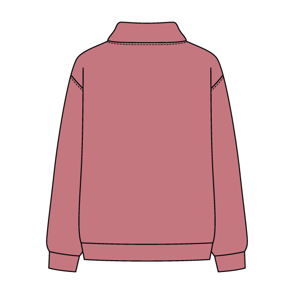 Women’s Rollover Neck Oversized Dolman Sweatshirt