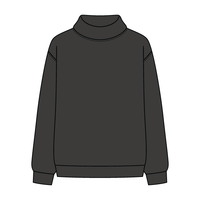 Women’s Rollover Neck Oversized Dolman Sweatshirt