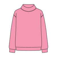 Women’s Rollover Neck Oversized Dolman Sweatshirt