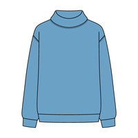 Women’s Rollover Neck Oversized Dolman Sweatshirt