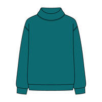 Women’s Rollover Neck Oversized Dolman Sweatshirt