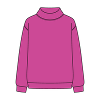 Women’s Rollover Neck Oversized Dolman Sweatshirt
