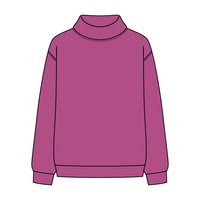 Women’s Rollover Neck Oversized Dolman Sweatshirt