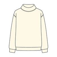 Women’s Rollover Neck Oversized Dolman Sweatshirt
