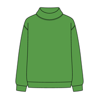 Women’s Rollover Neck Oversized Dolman Sweatshirt