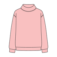 Women’s Rollover Neck Oversized Dolman Sweatshirt