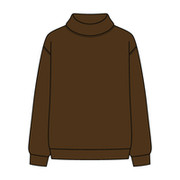 Women’s Rollover Neck Oversized Dolman Sweatshirt