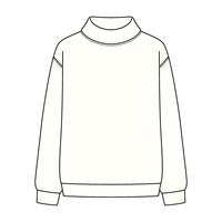 Women’s Rollover Neck Oversized Dolman Sweatshirt