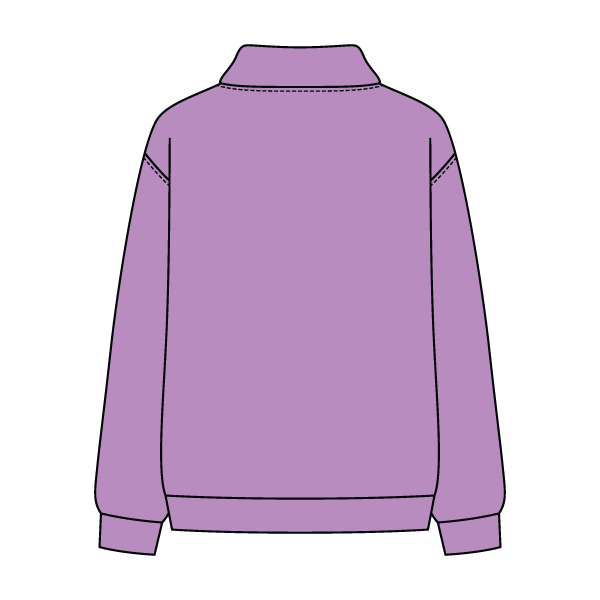 Women’s Rollover Neck Oversized Dolman Sweatshirt