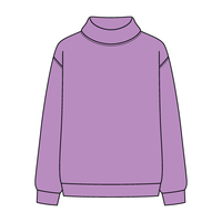 Women’s Rollover Neck Oversized Dolman Sweatshirt