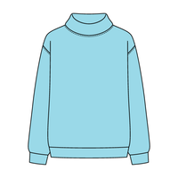 Women’s Rollover Neck Oversized Dolman Sweatshirt