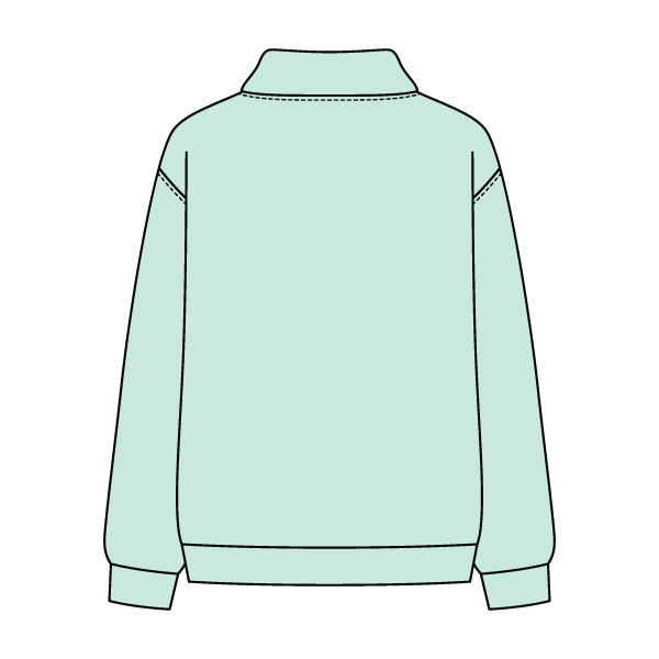 Women’s Rollover Neck Oversized Dolman Sweatshirt
