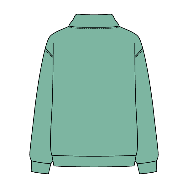 Women’s Rollover Neck Oversized Dolman Sweatshirt