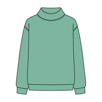 Women’s Rollover Neck Oversized Dolman Sweatshirt