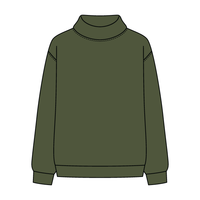 Women’s Rollover Neck Oversized Dolman Sweatshirt