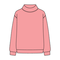Women’s Rollover Neck Oversized Dolman Sweatshirt