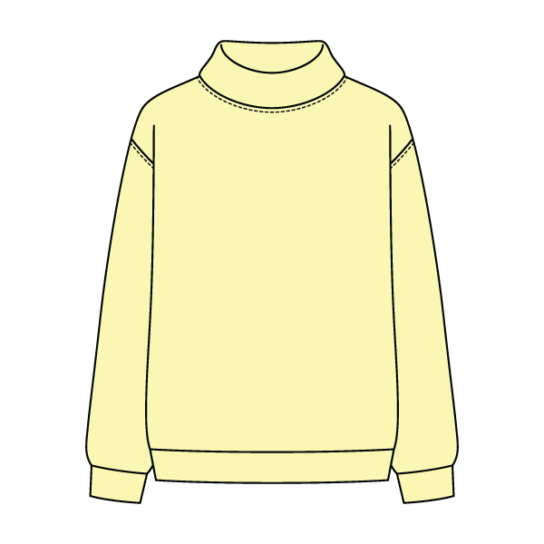 Women’s Rollover Neck Oversized Dolman Sweatshirt