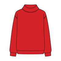Women’s Rollover Neck Oversized Dolman Sweatshirt