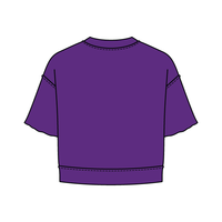 Women's Short Sleeve Reverse French Terry Crop Tee