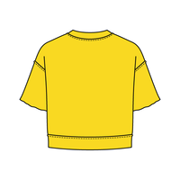 Women's Short Sleeve Reverse French Terry Crop Tee