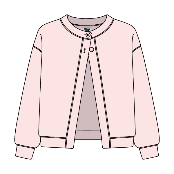 Women’s French Terry Open Front Cardigan - The Collegiate Lineup