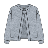 Women’s French Terry Open Front Cardigan