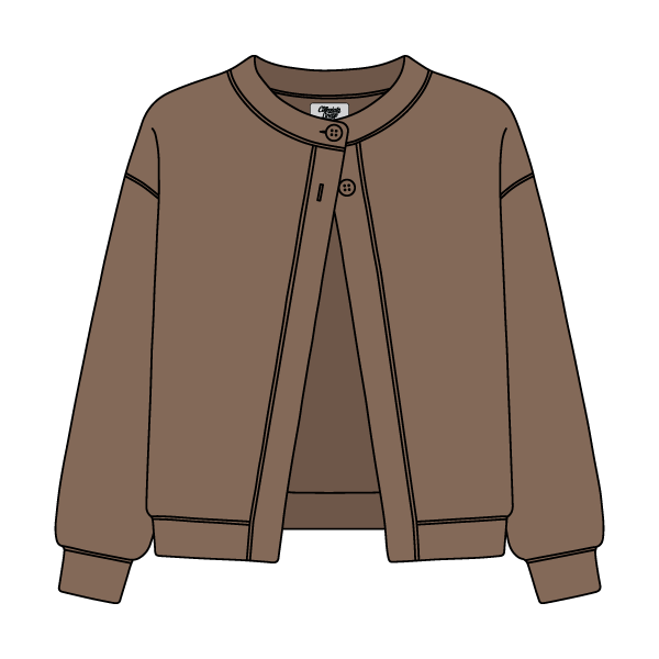 Women’s French Terry Open Front Cardigan - The Collegiate Lineup