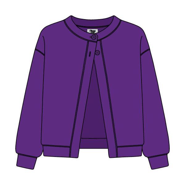 Women’s French Terry Open Front Cardigan - The Collegiate Lineup