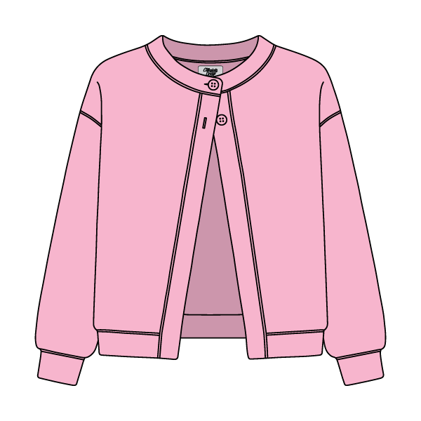Women’s French Terry Open Front Cardigan - The Collegiate Lineup
