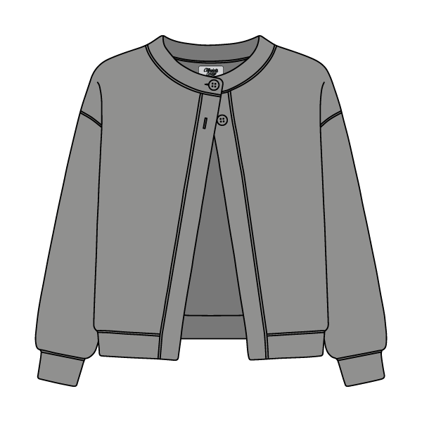 Women’s French Terry Open Front Cardigan - The Collegiate Lineup