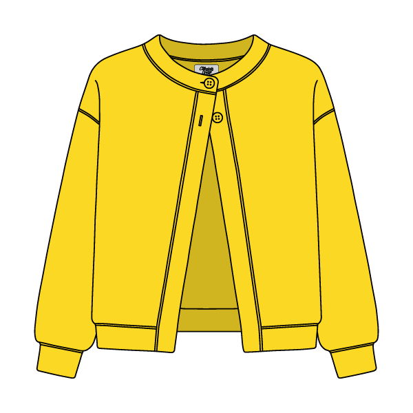 Women’s French Terry Open Front Cardigan - The Collegiate Lineup
