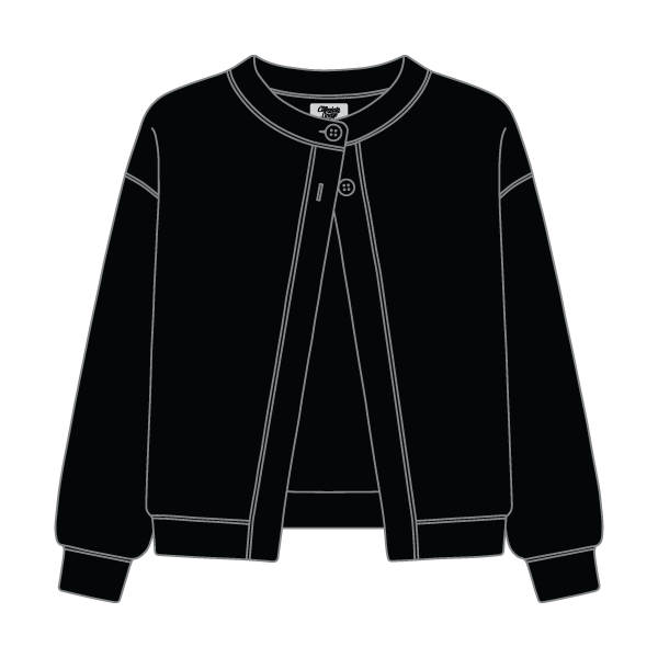 Women’s French Terry Open Front Cardigan - The Collegiate Lineup