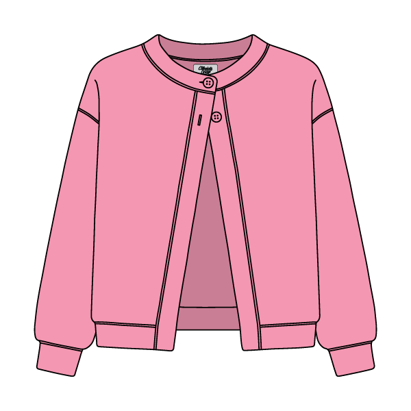 Women’s French Terry Open Front Cardigan - The Collegiate Lineup