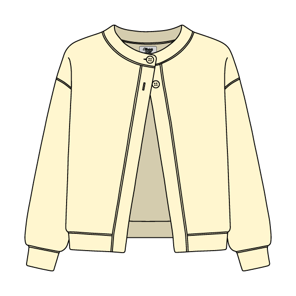 Women’s French Terry Open Front Cardigan - The Collegiate Lineup