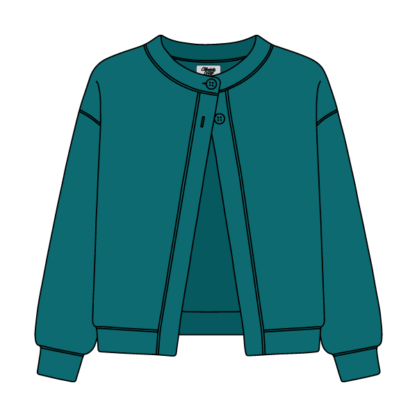 Women’s French Terry Open Front Cardigan - The Collegiate Lineup
