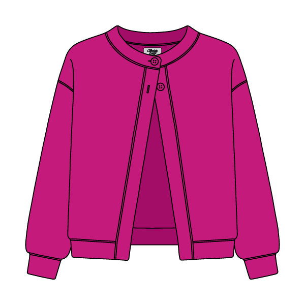 Women’s French Terry Open Front Cardigan - The Collegiate Lineup