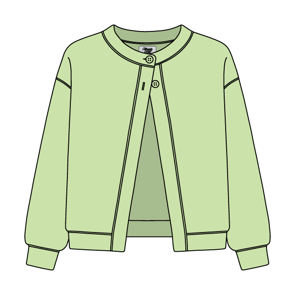 Women’s French Terry Open Front Cardigan - The Collegiate Lineup