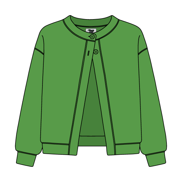 Women’s French Terry Open Front Cardigan - The Collegiate Lineup
