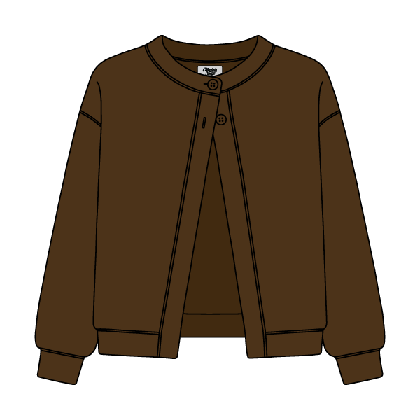 Women’s French Terry Open Front Cardigan - The Collegiate Lineup