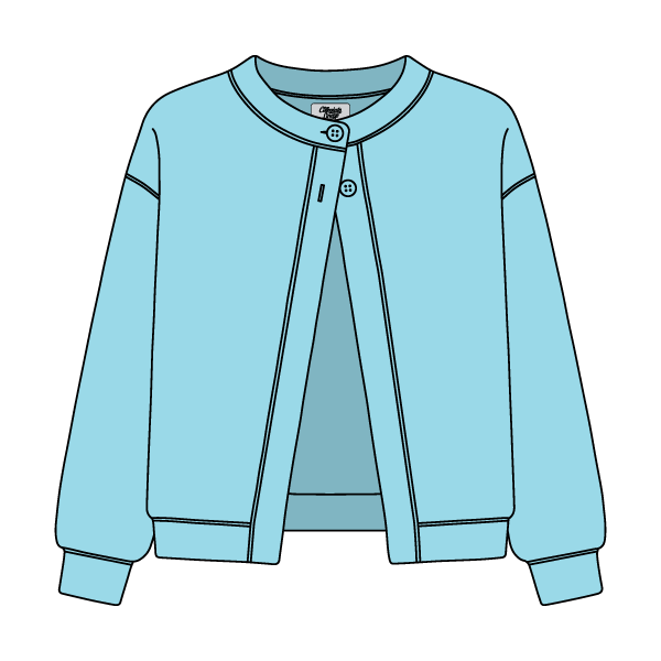 Women’s French Terry Open Front Cardigan - The Collegiate Lineup