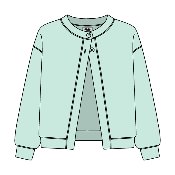Women’s French Terry Open Front Cardigan - The Collegiate Lineup