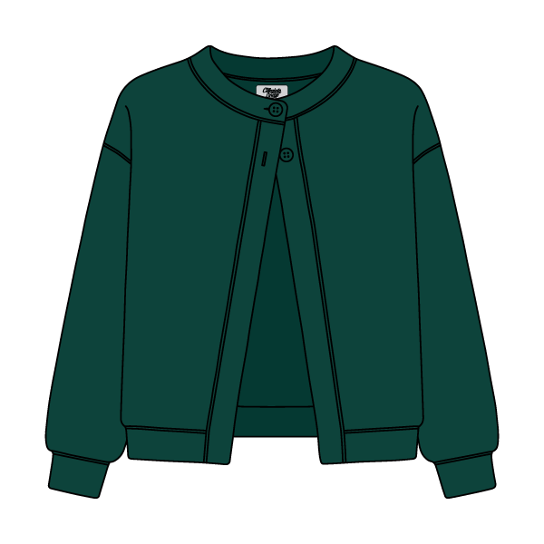 Women’s French Terry Open Front Cardigan - The Collegiate Lineup