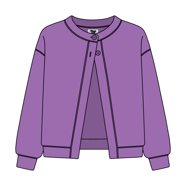 Women’s French Terry Open Front Cardigan - The Collegiate Lineup