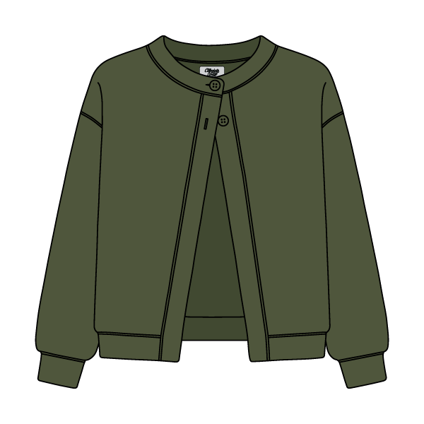 Women’s French Terry Open Front Cardigan - The Collegiate Lineup