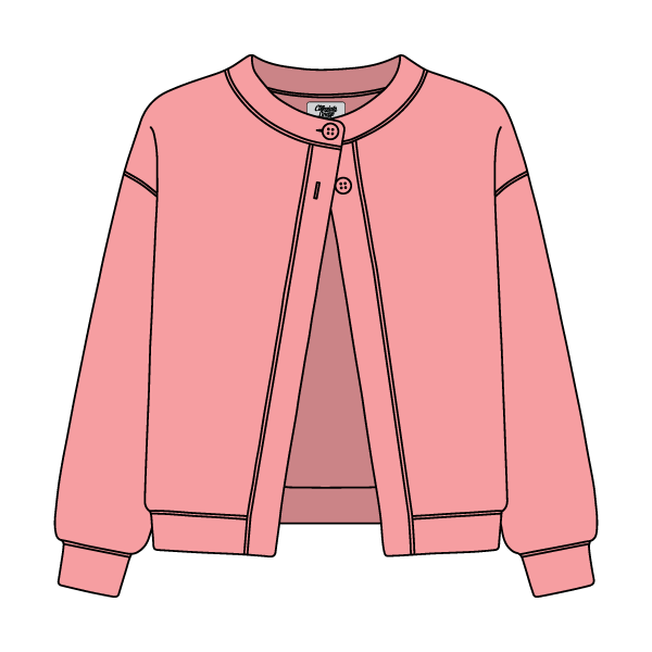 Women’s French Terry Open Front Cardigan - The Collegiate Lineup